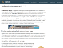 Tablet Screenshot of levaduradecerveza.com